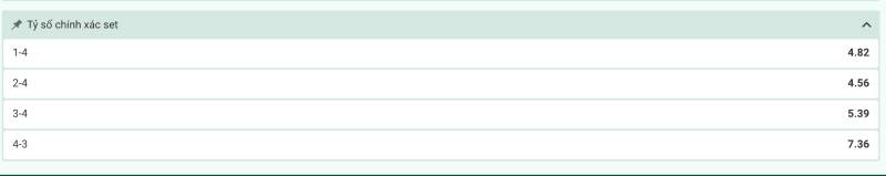 Cược từng sec và cược khung đặc biệt