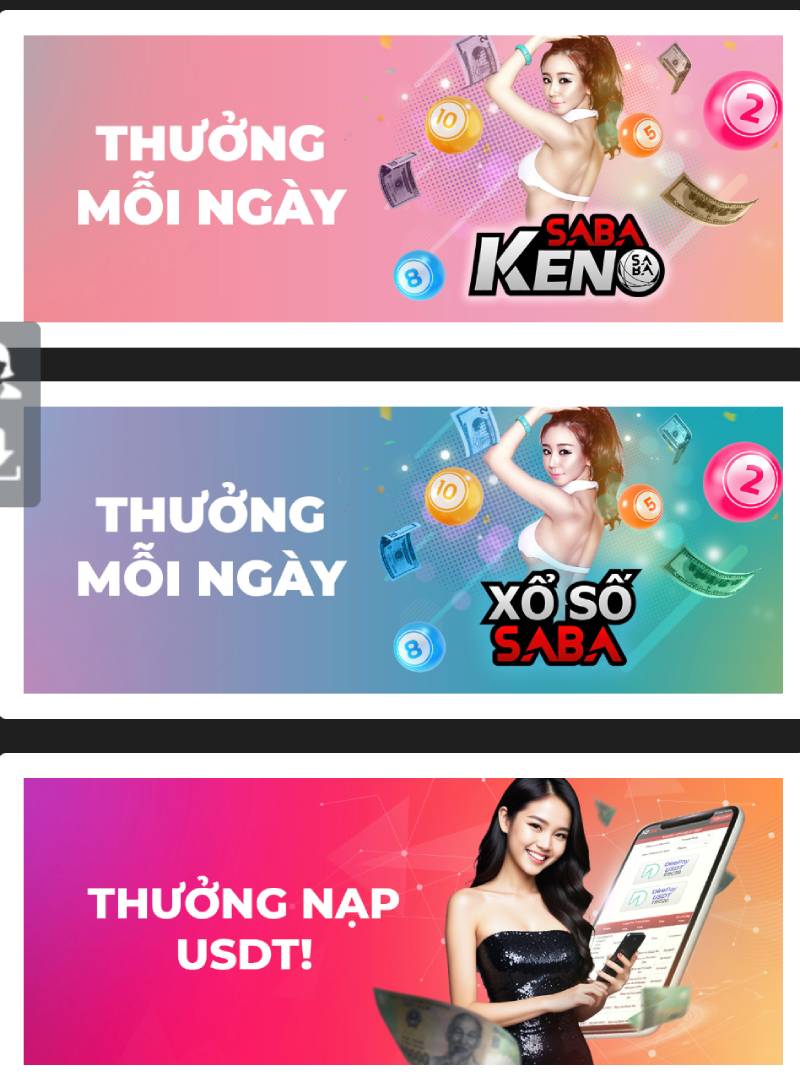 Khuyến mãi SABA Games, Keno, Xổ Số & Crypto