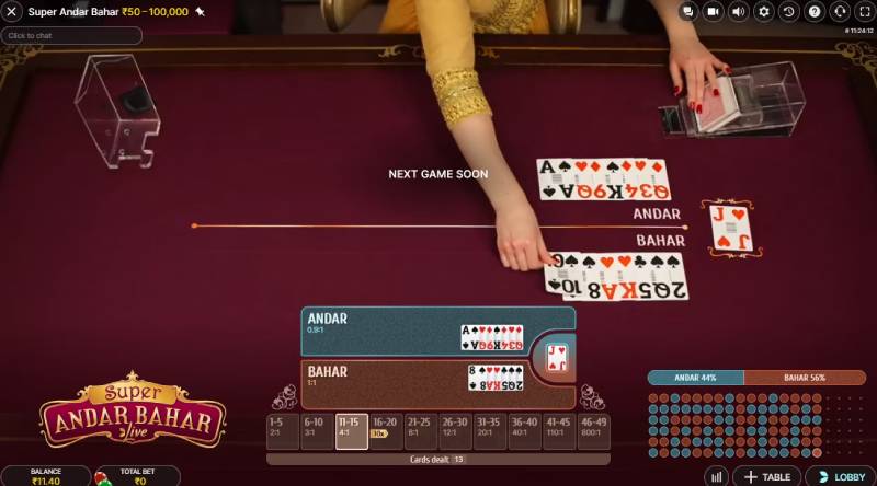 Cách chơi Super Andar Bahar Bao Thắng Từ Cao Thủ 2 Luật chơi cơ bản của Super Andar Bahar