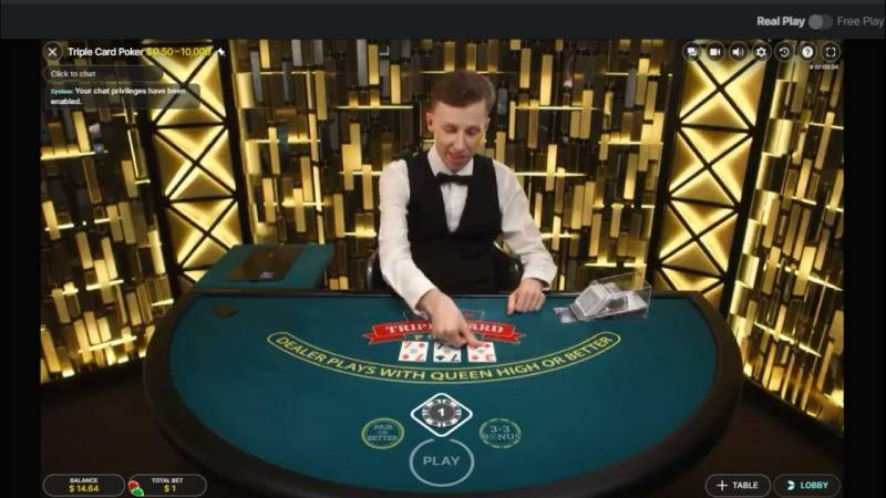 Luat choi co ban cua Triple Card Poker