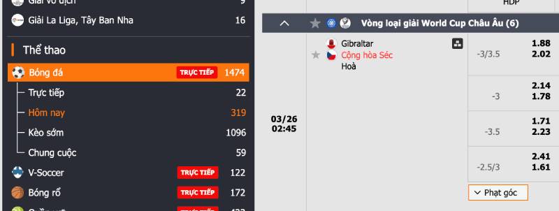 Xác định đội cửa trên và cửa dưới